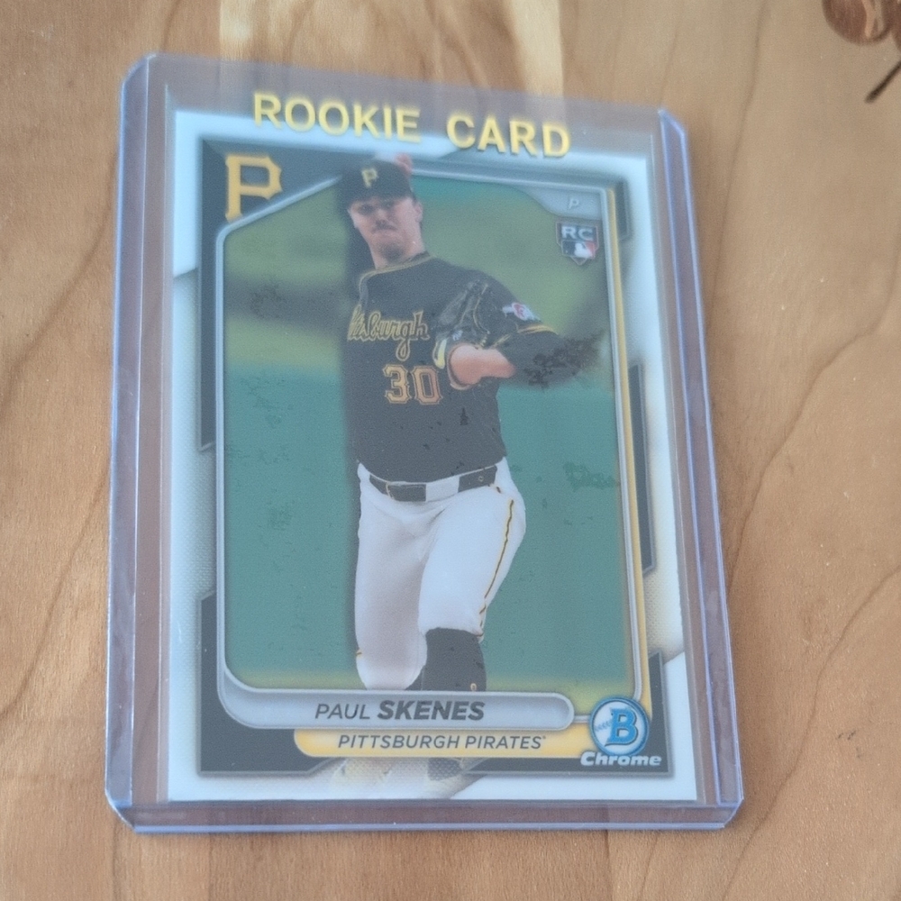 2024 Bowman Chrome Paul Skenes Rookie Card Pirates